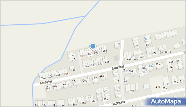 Skarbimierz-Osiedle, Maków, 16a, mapa Skarbimierz-Osiedle