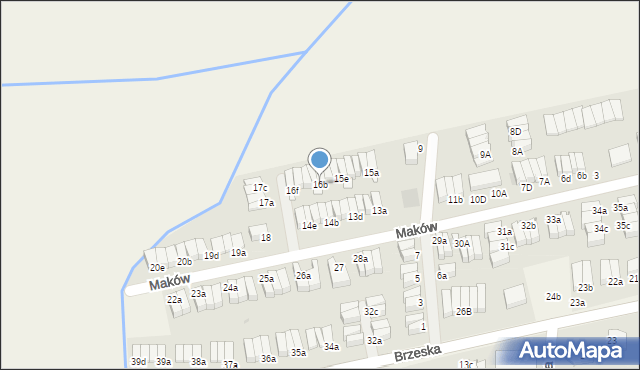 Skarbimierz-Osiedle, Maków, 16b, mapa Skarbimierz-Osiedle