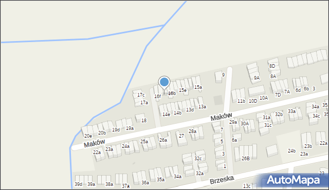 Skarbimierz-Osiedle, Maków, 16d, mapa Skarbimierz-Osiedle