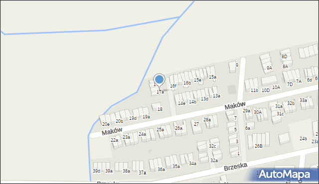 Skarbimierz-Osiedle, Maków, 17a, mapa Skarbimierz-Osiedle