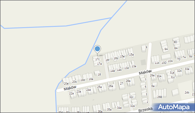 Skarbimierz-Osiedle, Maków, 17d, mapa Skarbimierz-Osiedle