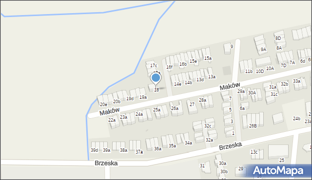 Skarbimierz-Osiedle, Maków, 18, mapa Skarbimierz-Osiedle