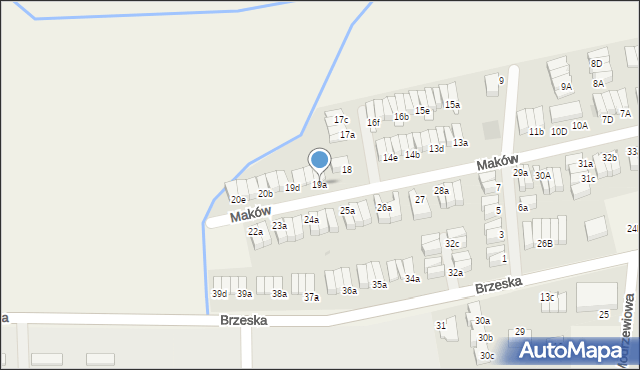 Skarbimierz-Osiedle, Maków, 19a, mapa Skarbimierz-Osiedle