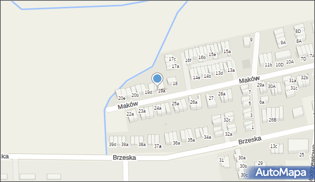 Skarbimierz-Osiedle, Maków, 19b, mapa Skarbimierz-Osiedle