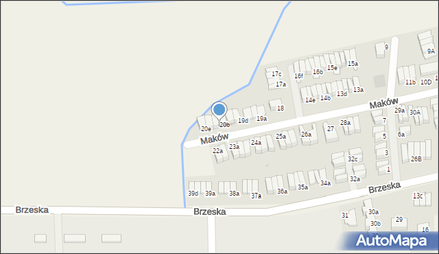 Skarbimierz-Osiedle, Maków, 20c, mapa Skarbimierz-Osiedle