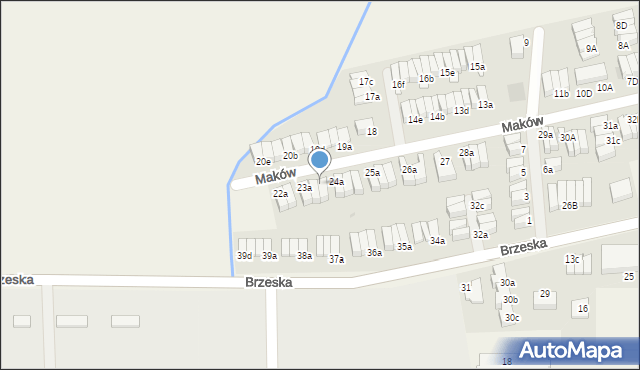 Skarbimierz-Osiedle, Maków, 23c, mapa Skarbimierz-Osiedle