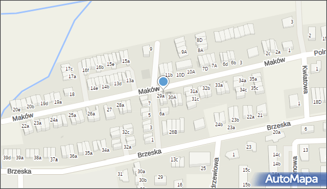 Skarbimierz-Osiedle, Maków, 29b, mapa Skarbimierz-Osiedle