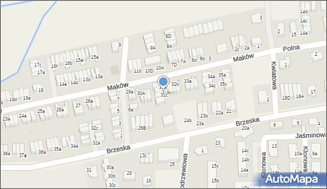 Skarbimierz-Osiedle, Maków, 31c, mapa Skarbimierz-Osiedle