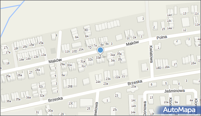 Skarbimierz-Osiedle, Maków, 33b, mapa Skarbimierz-Osiedle