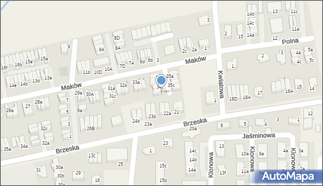 Skarbimierz-Osiedle, Maków, 34d, mapa Skarbimierz-Osiedle