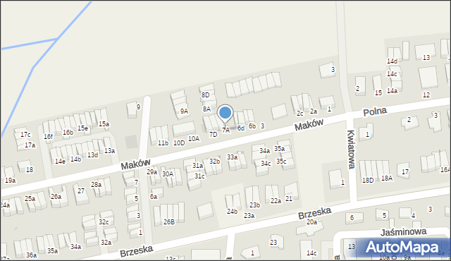 Skarbimierz-Osiedle, Maków, 7A, mapa Skarbimierz-Osiedle