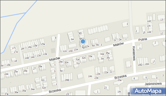 Skarbimierz-Osiedle, Maków, 7D, mapa Skarbimierz-Osiedle