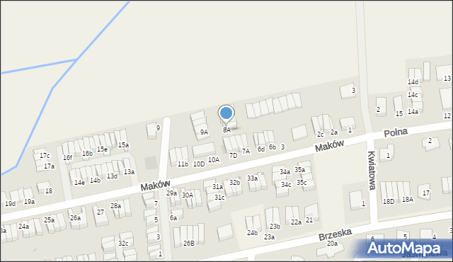 Skarbimierz-Osiedle, Maków, 8A, mapa Skarbimierz-Osiedle