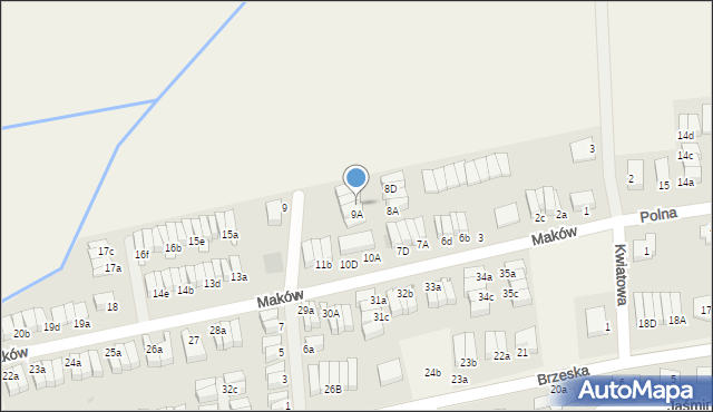 Skarbimierz-Osiedle, Maków, 9B, mapa Skarbimierz-Osiedle