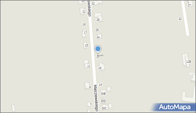 Skaryszew, Malczewskiego Jacka, 20, mapa Skaryszew