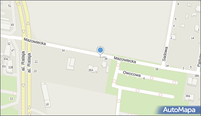 Skierniewice, Mazowiecka, 36b, mapa Skierniewic