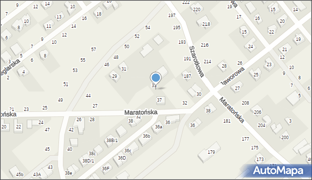 Skórzewo, Maratońska, 35, mapa Skórzewo