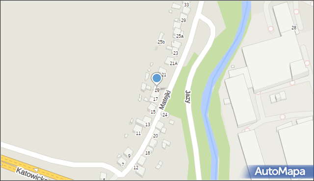 Sławków, Matejki Jana, 19, mapa Sławków