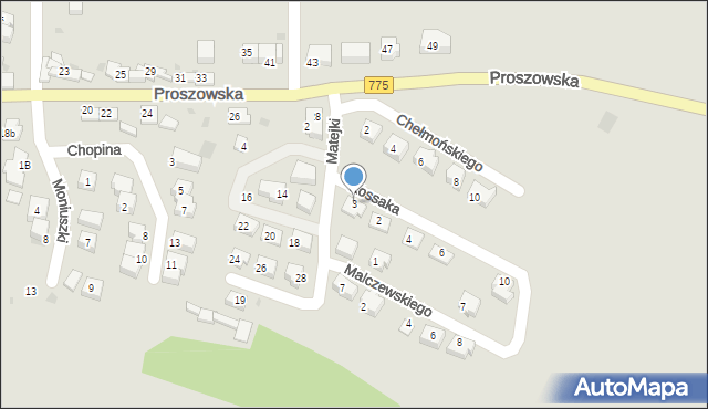 Słomniki, Matejki Jana, 3, mapa Słomniki