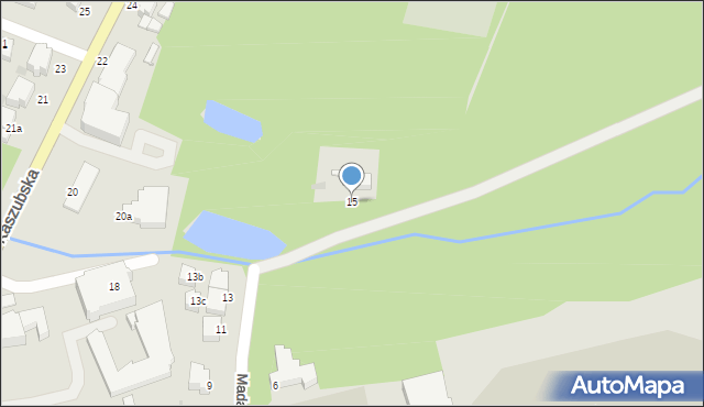 Słupsk, Madalińskiego Antoniego Józefa, gen., 15, mapa Słupska