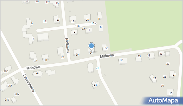 Słupsk, Makowa, 24, mapa Słupska