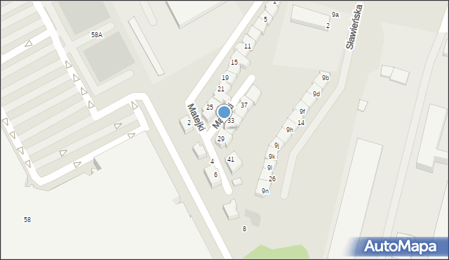 Słupsk, Matejki Jana, 31, mapa Słupska