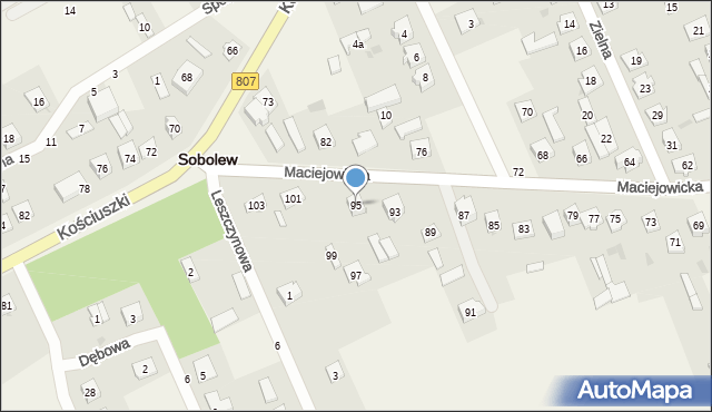 Sobolew, Maciejowicka, 95, mapa Sobolew