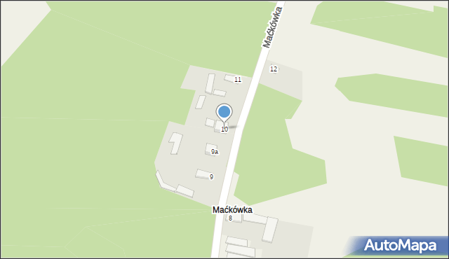 Soborzyce, Maćkówka, 10, mapa Soborzyce