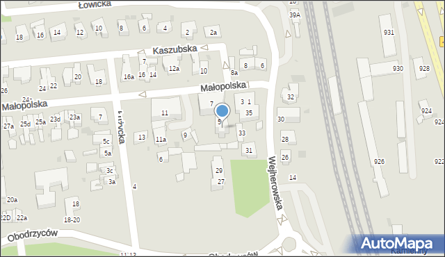 Sopot, Małopolska, 5/7, mapa Sopotu