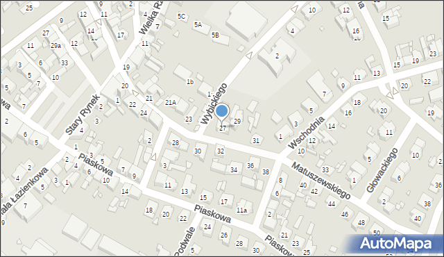 Śrem, Matuszewskiego Seweryna, dr., 27, mapa Śrem