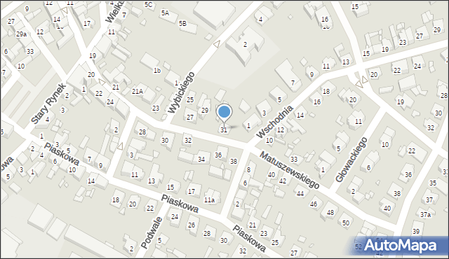 Śrem, Matuszewskiego Seweryna, dr., 31, mapa Śrem