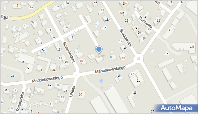 Środa Wielkopolska, Marcinkowskiego Karola, 6, mapa Środa Wielkopolska