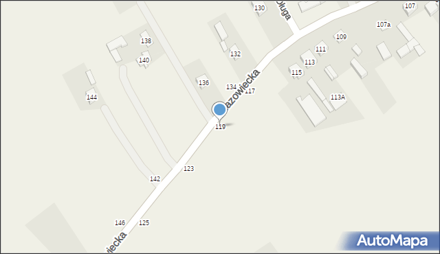 Stara Niedziałka, Mazowiecka, 119, mapa Stara Niedziałka