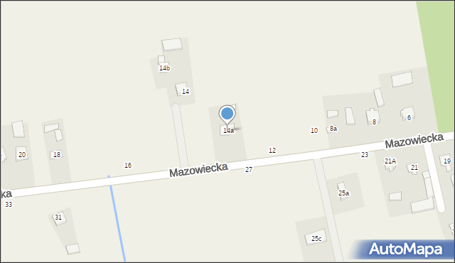 Stara Niedziałka, Mazowiecka, 14a, mapa Stara Niedziałka