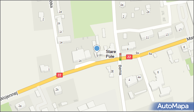 Stare Pole, Marynarki Wojennej, 3, mapa Stare Pole