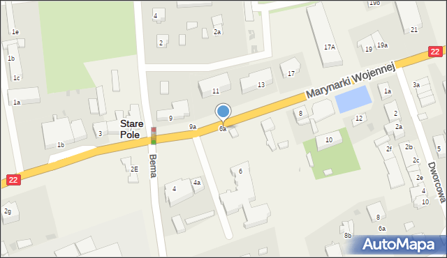 Stare Pole, Marynarki Wojennej, 6a, mapa Stare Pole