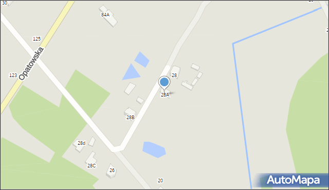 Staszów, Maleniec, 28A, mapa Staszów