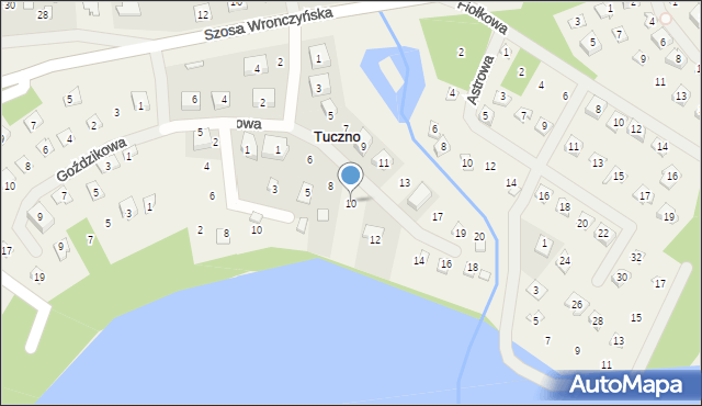 Stęszewko, Malwowa, 10, mapa Stęszewko