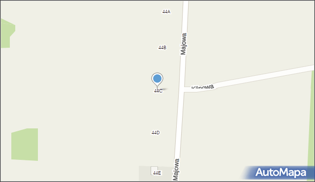 Stok Lacki-Folwark, Majowa, 44C, mapa Stok Lacki-Folwark