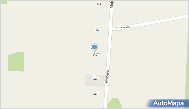 Stok Lacki-Folwark, Majowa, 44D, mapa Stok Lacki-Folwark