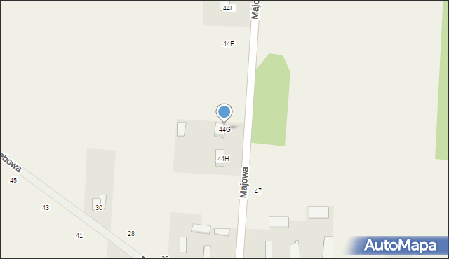 Stok Lacki-Folwark, Majowa, 44G, mapa Stok Lacki-Folwark