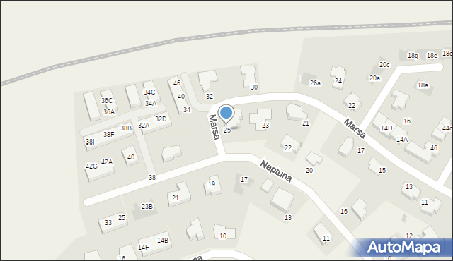 Straszyn, Marsa, 25, mapa Straszyn