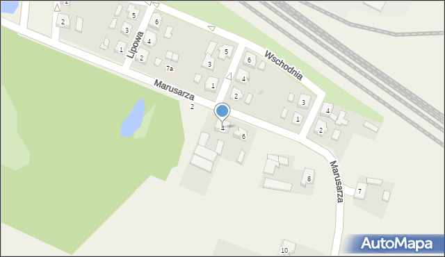 Strzałkowo, Marusarza, ks., 4, mapa Strzałkowo