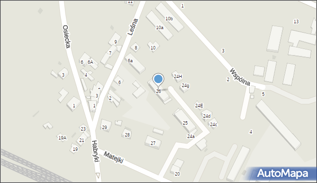 Strzelce Opolskie, Matejki Jana, 26, mapa Strzelce Opolskie