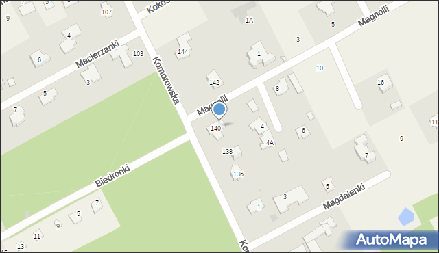 Strzeniówka, Magnolii, 2, mapa Strzeniówka