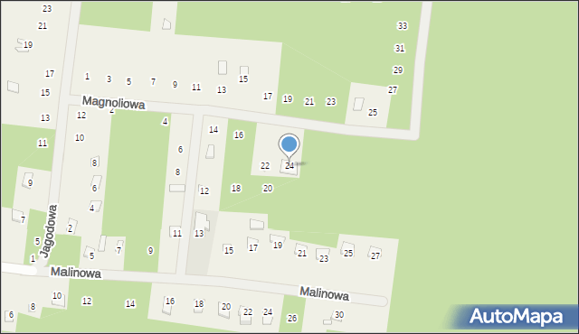 Studzianki, Magnoliowa, 24, mapa Studzianki