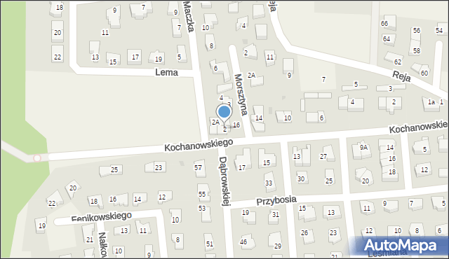 Suchy Dwór, Maczka Stanisława, gen., 2, mapa Suchy Dwór