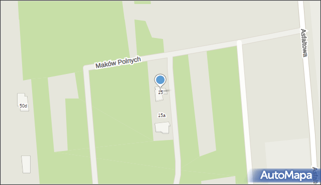 Sulejówek, Maków Polnych, 15, mapa Sulejówek