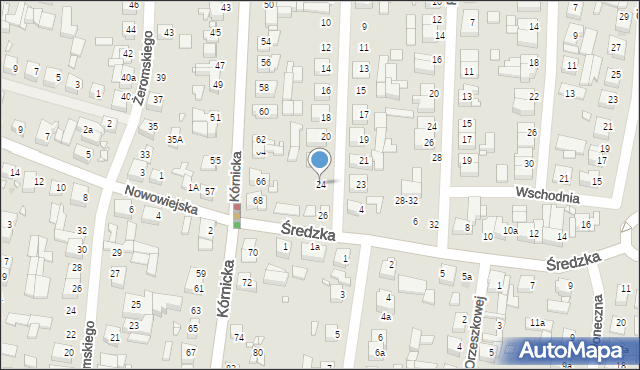 Swarzędz, Matejki Jana, 24, mapa Swarzędz