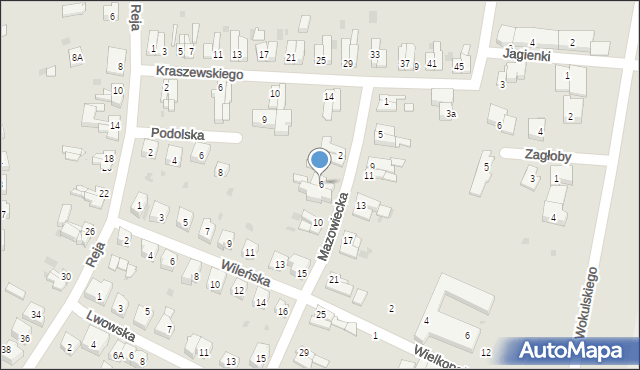 Świdnica, Mazowiecka, 6, mapa Świdnicy